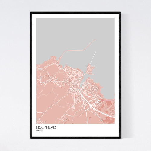Map of Holyhead, Wales