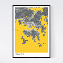 Load image into Gallery viewer, Hong Kong City Map Print