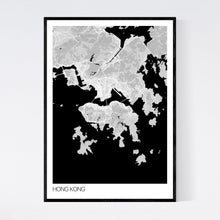 Load image into Gallery viewer, Hong Kong City Map Print