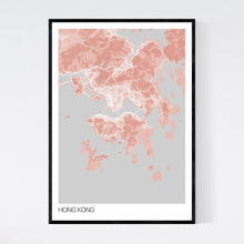 Load image into Gallery viewer, Hong Kong City Map Print