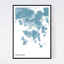 Load image into Gallery viewer, Hong Kong City Map Print