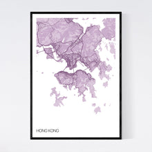 Load image into Gallery viewer, Hong Kong City Map Print