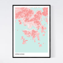 Load image into Gallery viewer, Hong Kong City Map Print