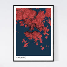 Load image into Gallery viewer, Hong Kong City Map Print