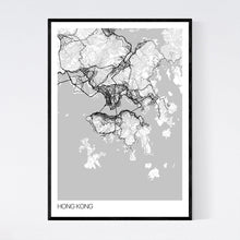 Load image into Gallery viewer, Hong Kong City Map Print