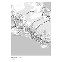 Load image into Gallery viewer, Map of Honolulu, Hawaii