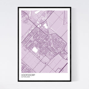 Hoofddorp City Map Print