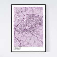 Load image into Gallery viewer, Horsham City Map Print