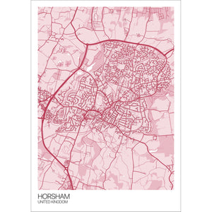 Map of Horsham, United Kingdom