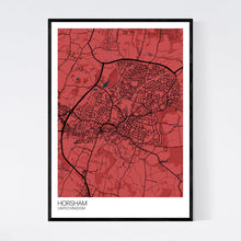 Load image into Gallery viewer, Horsham City Map Print