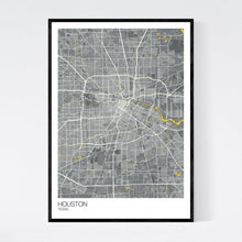 Load image into Gallery viewer, Houston City Map Print
