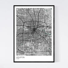 Load image into Gallery viewer, Houston City Map Print