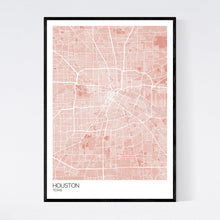 Load image into Gallery viewer, Houston City Map Print