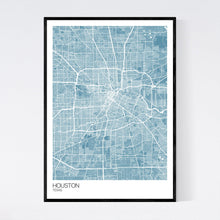 Load image into Gallery viewer, Houston City Map Print
