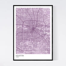 Load image into Gallery viewer, Houston City Map Print