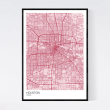 Load image into Gallery viewer, Houston City Map Print