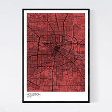 Load image into Gallery viewer, Houston City Map Print