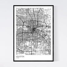 Load image into Gallery viewer, Houston City Map Print