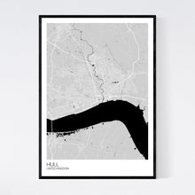 Load image into Gallery viewer, Hull City Map Print