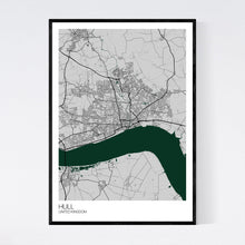 Load image into Gallery viewer, Hull City Map Print