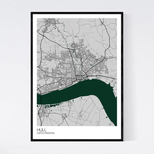 Hull City Map Print