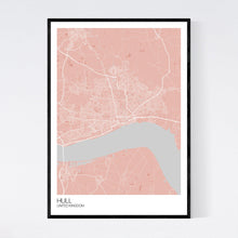 Load image into Gallery viewer, Hull City Map Print