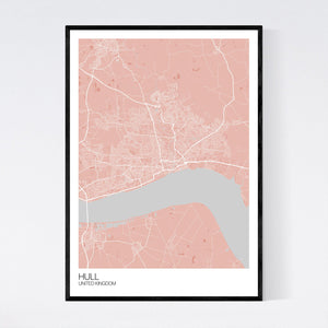 Hull City Map Print