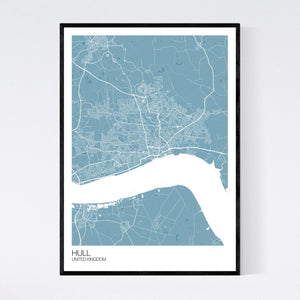 Hull City Map Print