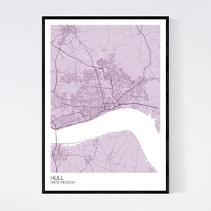 Hull City Map Print