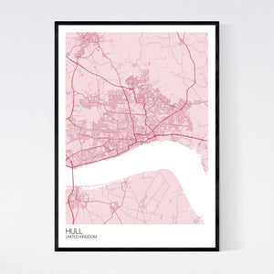 Hull City Map Print