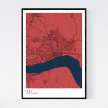 Load image into Gallery viewer, Hull City Map Print