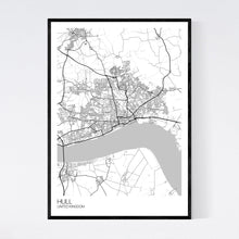 Load image into Gallery viewer, Hull City Map Print