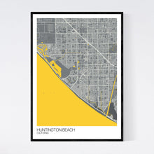 Load image into Gallery viewer, Map of Huntington Beach, California