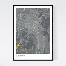 Load image into Gallery viewer, Huntsville City Map Print