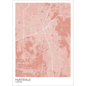 Map of Huntsville, Alabama