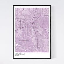 Load image into Gallery viewer, Huntsville City Map Print