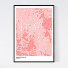 Load image into Gallery viewer, Huntsville City Map Print