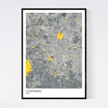 Load image into Gallery viewer, Hyderabad City Map Print