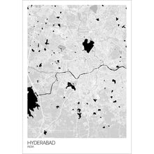 Load image into Gallery viewer, Map of Hyderabad, India