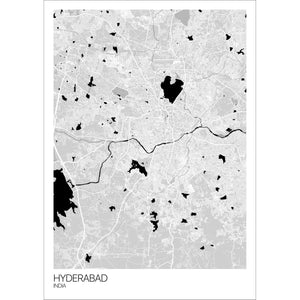 Map of Hyderabad, India