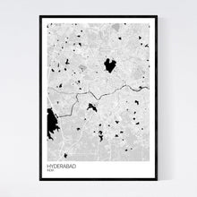 Load image into Gallery viewer, Map of Hyderabad, India