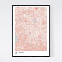 Load image into Gallery viewer, Hyderabad City Map Print