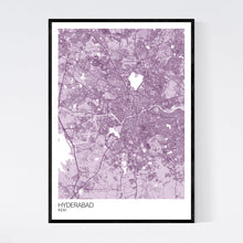 Load image into Gallery viewer, Hyderabad City Map Print