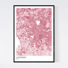 Load image into Gallery viewer, Hyderabad City Map Print