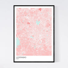 Load image into Gallery viewer, Hyderabad City Map Print