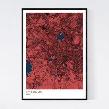 Load image into Gallery viewer, Hyderabad City Map Print