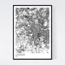 Load image into Gallery viewer, Hyderabad City Map Print