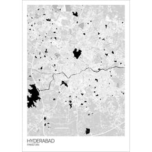 Load image into Gallery viewer, Map of Hyderabad, Pakistan