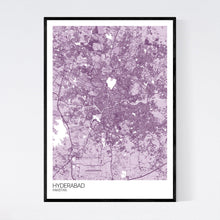 Load image into Gallery viewer, Hyderabad City Map Print