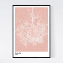 Load image into Gallery viewer, Ibadan City Map Print